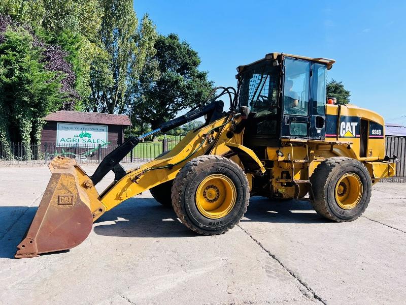 CATTERPILLAR 924G 4WD LOADING SHOVEL C/W REVERSE CAMERA *VIDEO*