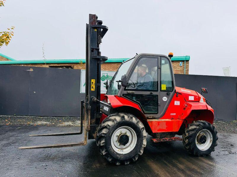 MANITOU M30-4 3 STAGE MASTED FORKLIFT*YEAR 2014*C/W PALLET TINES*VIDEO*
