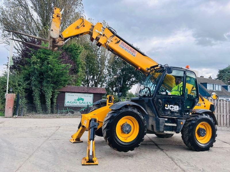 JCB 540-140 HI VIZ 4WD TELEHANDLER *YEAR 2017, 14 METER REACH* C/W TINES *VIDEO* 