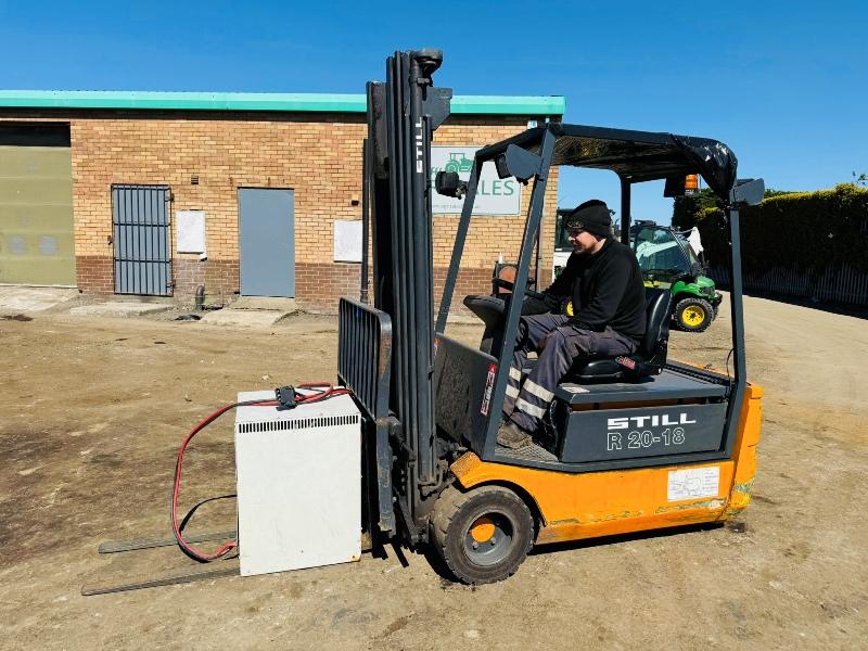 STILL R20-18 ELECTRIC FORKLIFT*C/W CHARGER*VIDEO*
