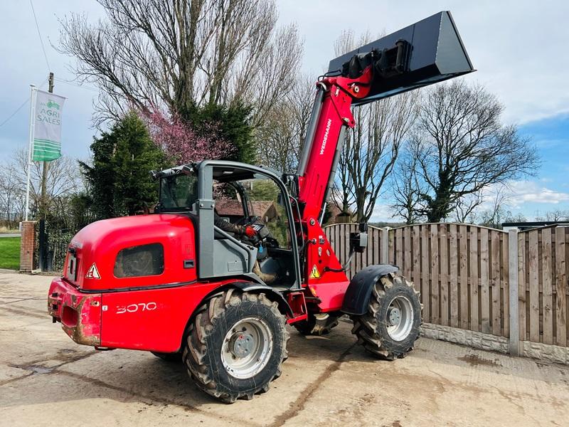WEIDEMAN 3070CX 4WD TELEHANDLER *YEAR 2011* C/W BUCKET *VIDEO*