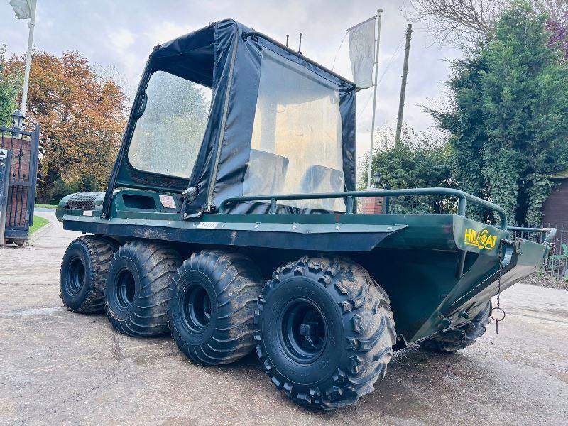 HILLCAT 8WD UTLITY VEHICLE C/W EASY SHEET CANOPY 