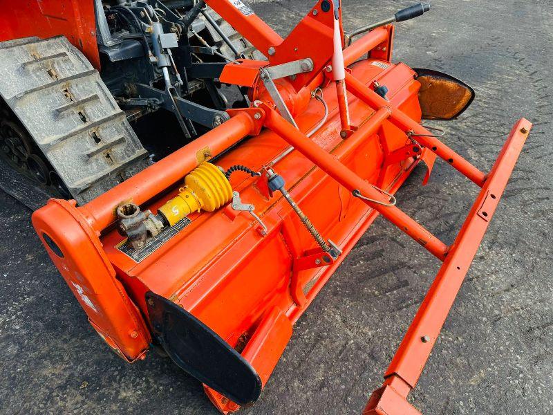 KUBOTA GB180 HALF TRACK COMPACT TRACTOR*C/W ROTOVATOR*VIDEO*