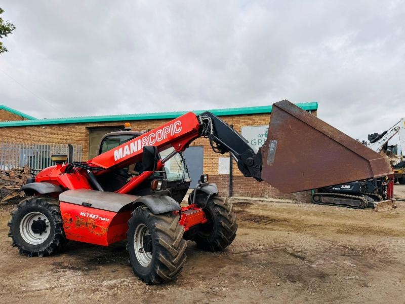 MANITOU MLT 627T TELEHANDLER*C/W BUCKET*VIDEO*
