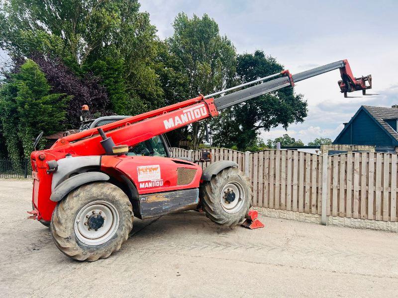 MANITOU MLT1030 4WD TELEHANDLER *10 METER, 4834 HOURS* C/W PALLET TINES*VIDEO* 