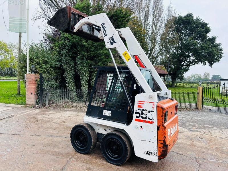  BOBCAT 553 SKIDSTEER *ONLY 1063 HOURS* C/W BUCKET *VIDEO*