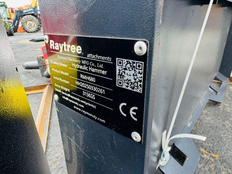 *NEW*2025*RAYTREE RMH680 HYDRAULIC BREAKERS FOR SKIDSTEERS*CHOICE OF 3*VIDEO*