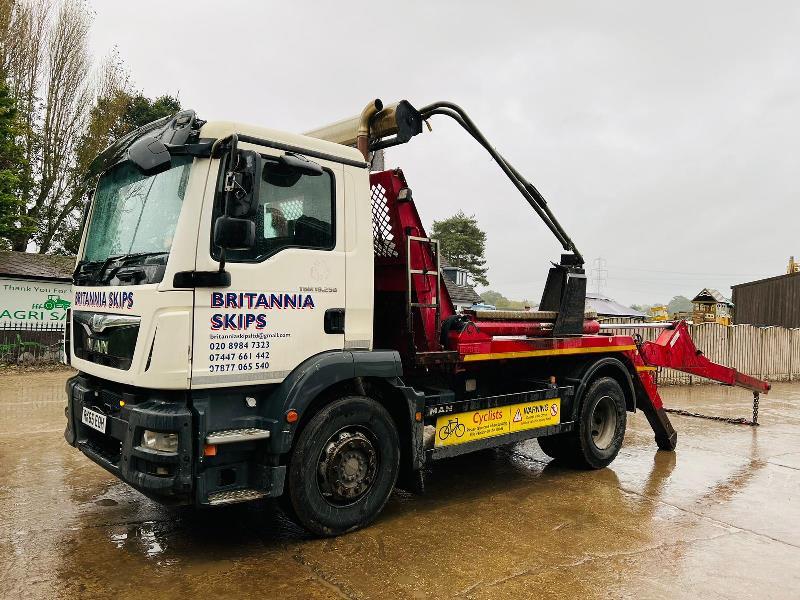MAN TGM18.2504X2 SKIP LORRY *YEAR 2015, IN TEST* C/W MANUAL GEAR BOX *VIDEO*