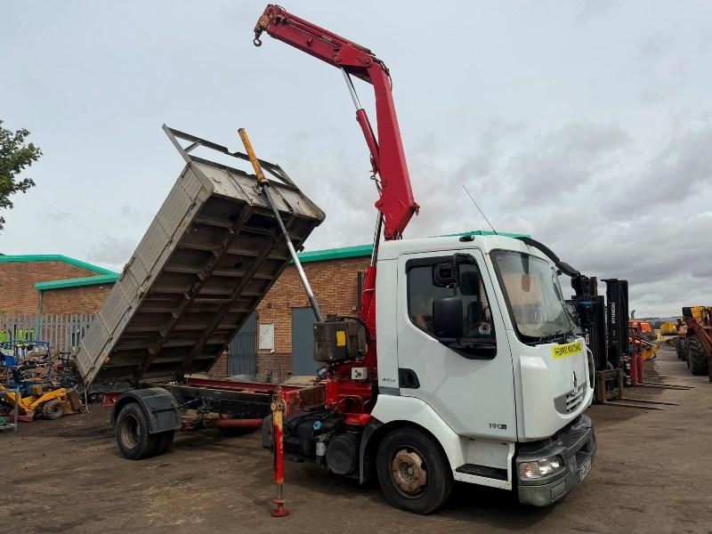 RENUALT 190DXI MIDLUM TIPPER LORRY*C/W FASSI CRANE*VIDEO*
