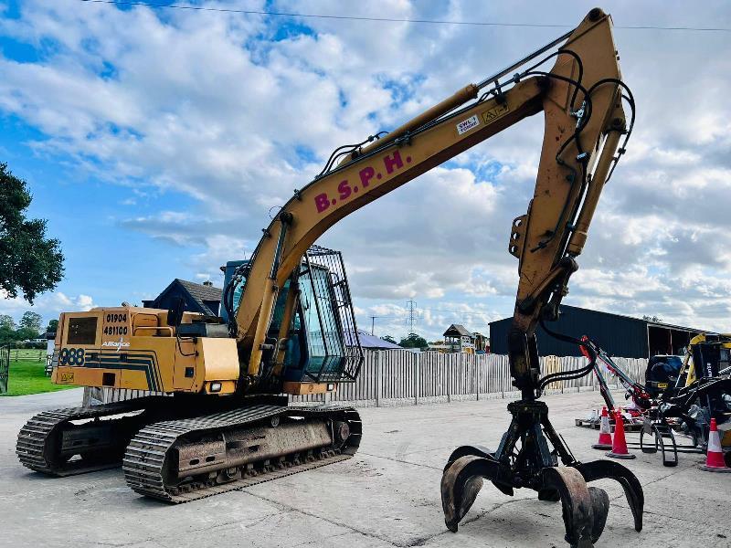 CASE 988-CK PLUS TRACKED EXCAVATOR *6950 HOURS* C/W 5 TINE SCRAP GRAB *VIDEO*