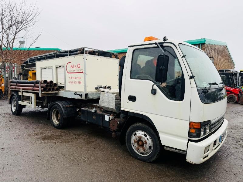 ISUZU ARTICULATED ROCK MASTER CONCRETE PUMP*C/W PERKINS ENGINE*VIDEO*