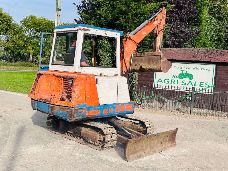 KUBOTA KX60 TRACKED EXCAVATOR C/W 2 X BUCKETS *VIDEO*