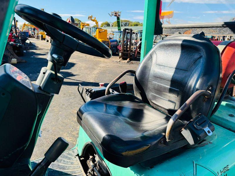 MITSUBISHI CASCADE SIDESHIFT FORKLIFT*C/W PALLET TINES*VIDEO*