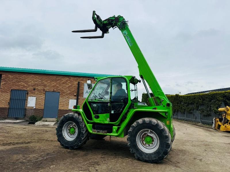 MERLO P34.7+ TURBO TELEHANDLER*C/W PALLET TINES*YEAR 2014*VIDEO*