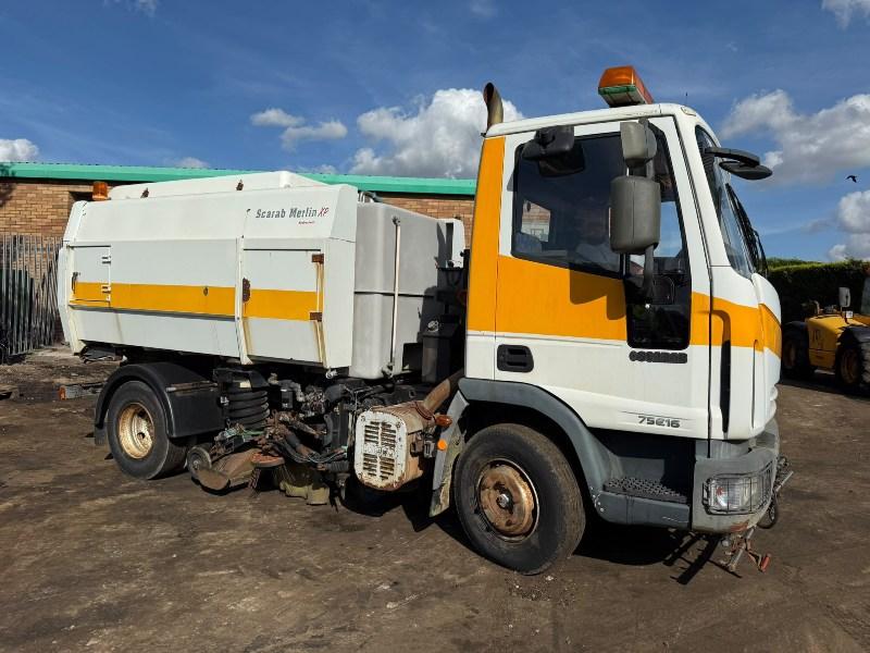 IVECO 75E16 SCARAB MERLIN XP ROAD SWEEPER*VIDEO*