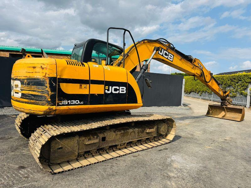 JCB JS130 EXCAVATOR*YEAR 2010 *C/W QH & BUCKET* READING 8459 HOURS*VIDEO*