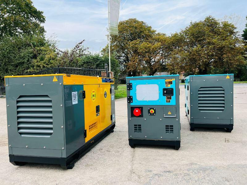 BRAND NEW KAWAKENI KK40 40KVA SILENT RUN GENERATOR *YEAR 2023, CHOICE OF 3* 