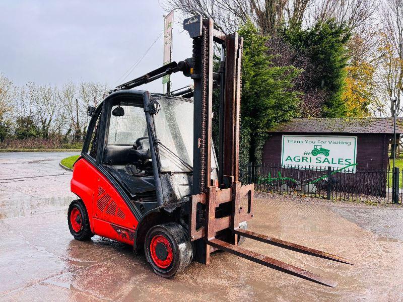 LINDE H40 DIESEL FORKLIFT *YEAR 2016* C/W 2 STAGE MAST *VIDEO*