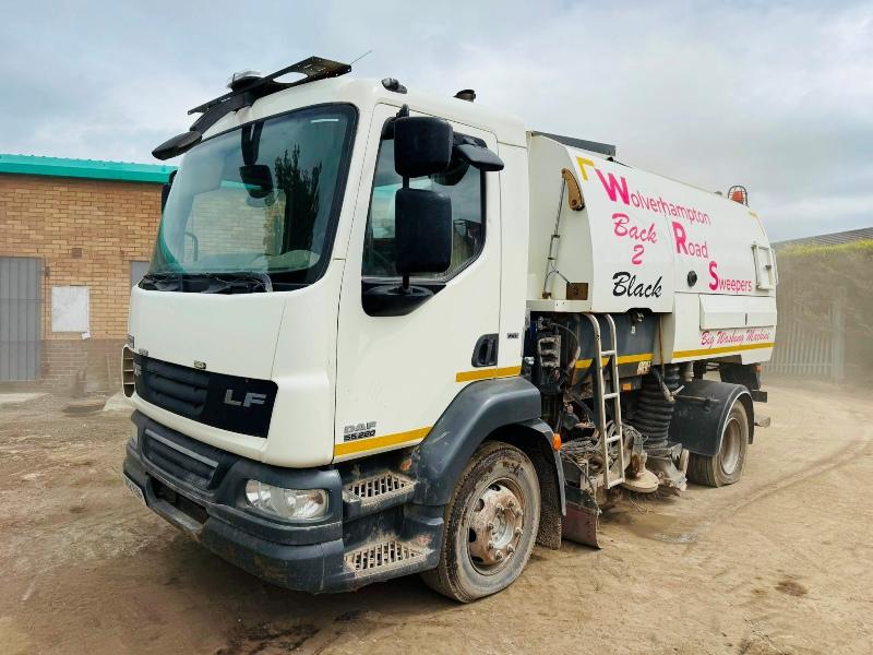 DAF 55.220 SWEEPER LORRY*C/W BRUSHES*YEAR 2012*VIDEO*