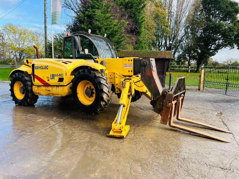 NEW HOLLAND LM1440 4WD TELEHANDLER *14 METER REACH* C/W PALLET TINES *VIDEO*