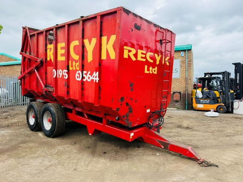 HORN MACHINERY 10 TONNE TIPPING TRAILER*VIDEO*