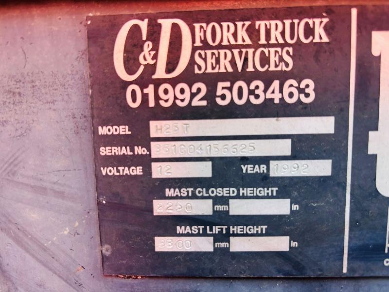 LINDE H25T GAS FORKLIFT *C/W PALLET TINES*VIDEO*