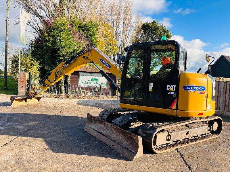 CATERPILLAR 308E2CR EXCAVATOR *YEAR 2014* C/W QUICK HITCH *VIDEO*
