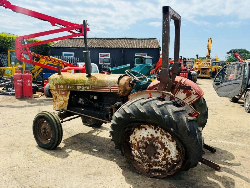 DAVID BROWN 996 TRACTOR*SPARES AND REPAIRS RESTORATION*VIDEO*