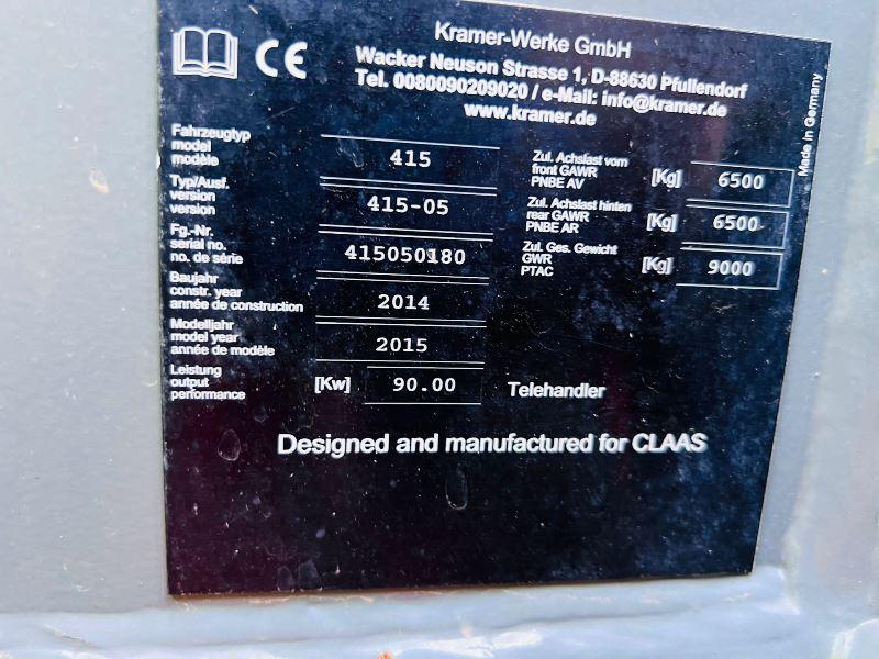 CLAAS 7035 SCOPION 4WD TELEHANDLER *YEAR 2015, AG SPEC* C/W PUH 