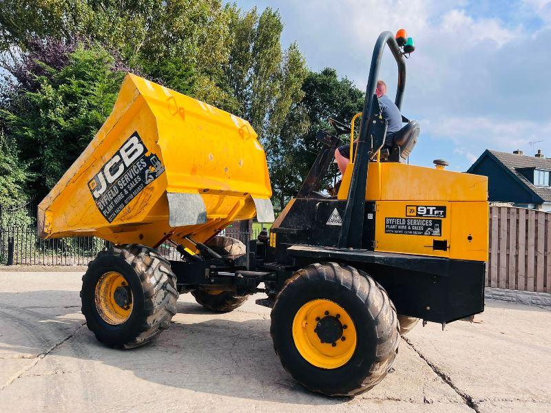 JCB 9TFT 4WD DUMPER *YEAR 2016, 1965 HOURS * C/W ROLE BAR *VIDEO*
