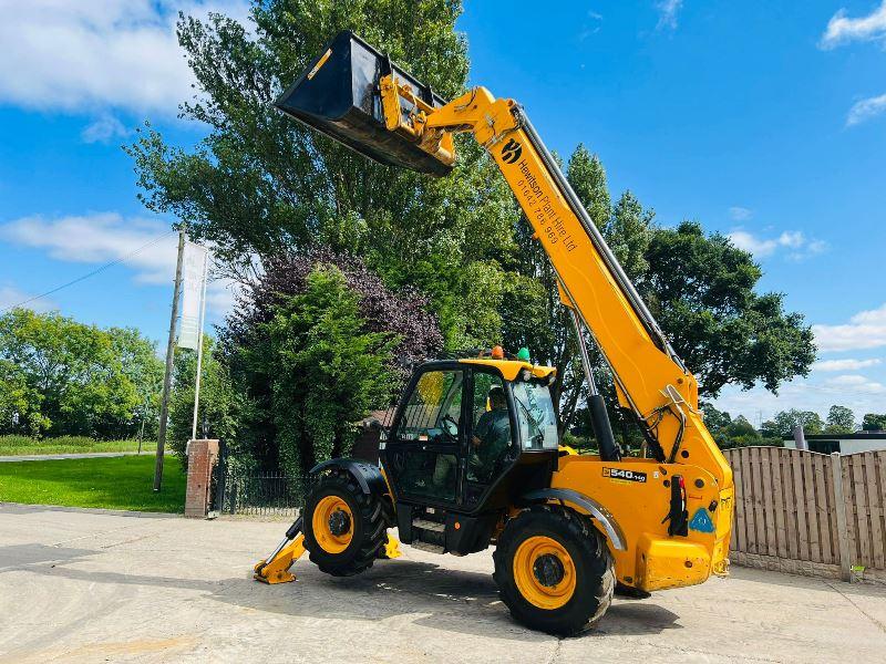 JCB 540-140 HI VIZ 4WD TELEHANDLER *YEAR 2017* C/W BUCKET & TINES*VIDEO*