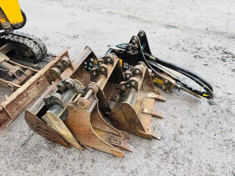 JCB MICRO TRACKED EXCAVATOR *1664 HOURS* C/W 5 BUCKETS*VIDEO*