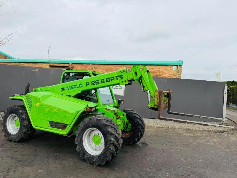 MERLO P26.6SPT TELEHANDLER*C/W PALLET TINES*VIDEO*