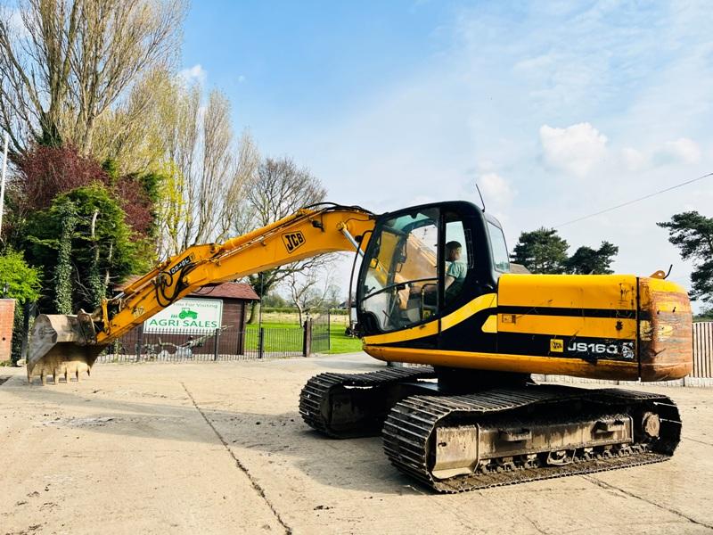 JCB JS160 TRACKED EXCAVATOR * YEAR 2006 * C/W QUICK HITCH AND BUCKET 