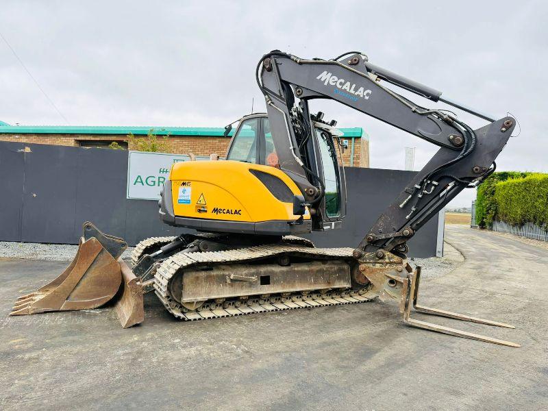 MECALAC 714MC EXCAVATOR*YEAR 2012*C/W 3 PIECE BOOM*VIDEO*
