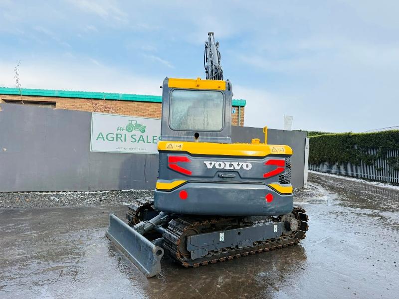 VOLVO EC55D RUBBER BLOCK TRACKS EXCAVATOR *YEAR 2017*C/W BUCKET*VIDEO*