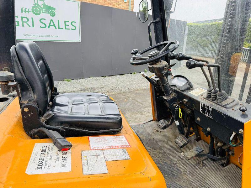 SAMSUNG 2 STAGE MASTED FORKLIFT*C/W YANMAR ENGINE*VIDEO*