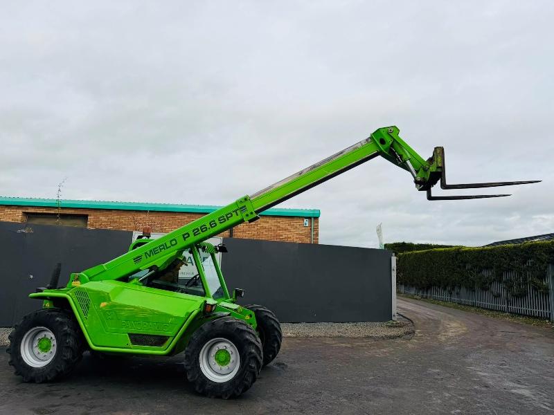 MERLO P26.6SPT TELEHANDLER*C/W PALLET TINES*VIDEO*