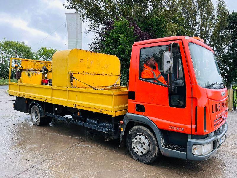 IVECO 100E18 4X2 LINE MARKER LORRY C/W MANUAL GEAR BOX *VIDEO*