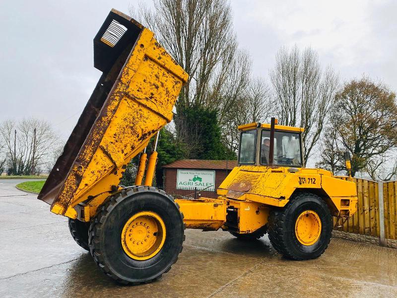 JCB 712 4WD ARTICULATED DUMP TRUCK C/W REVERSE CAMERA