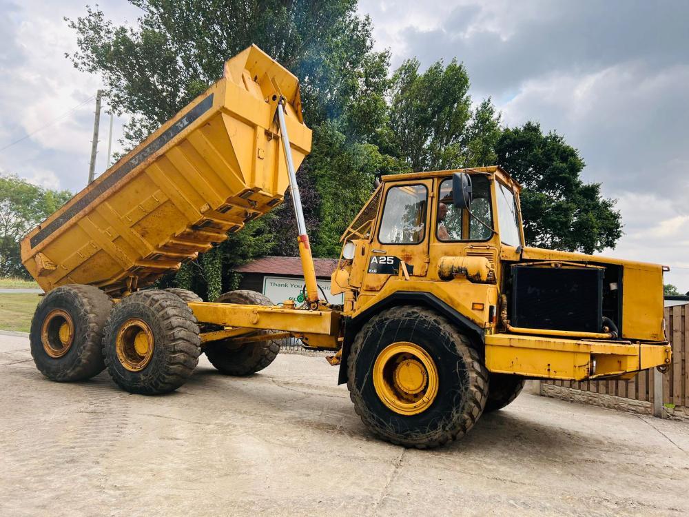 VOLVO BM A25 6X6 ARTICULATED DUMP TRUCK C/W HYDRAULIC STRAIGHT TIP 