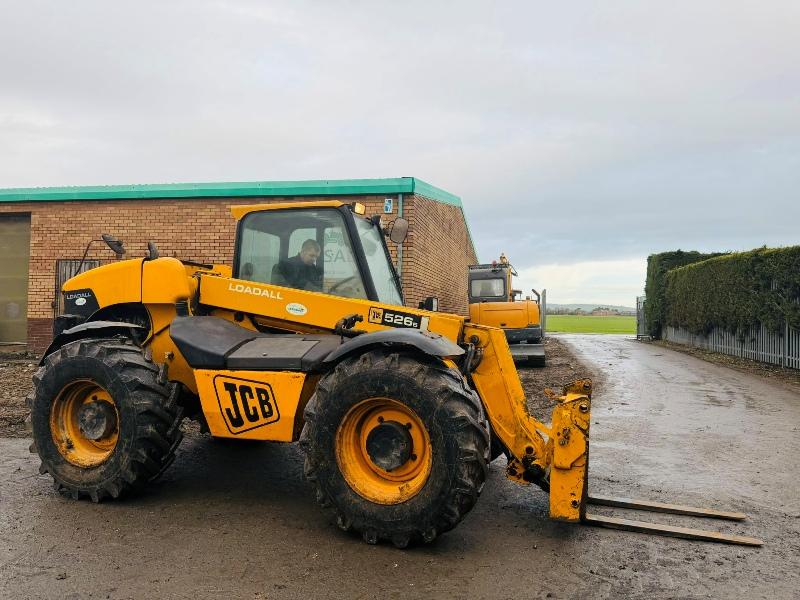 JCB 526S TELEHANDLER*C/W PALLET TINES*VIDEO*