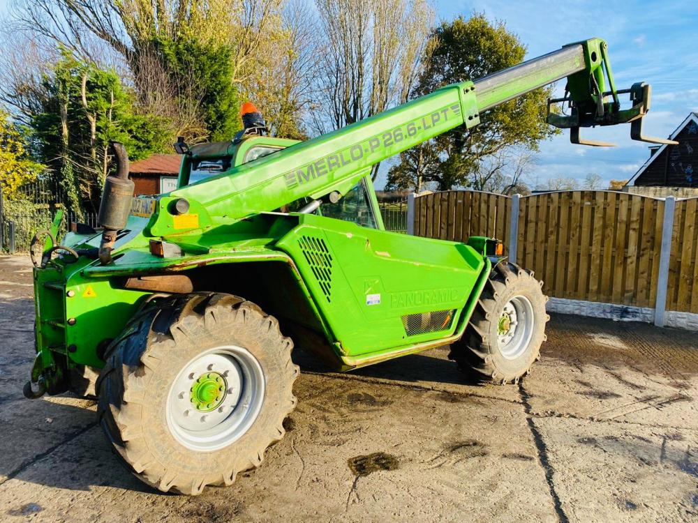 MERLO P26.6LPT TURBO TELEHANDLER * AG SPEC ONLY 6414 HOURS * C/W PUH