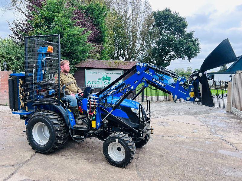 SONALIKA T2A 4WD TRACTOR *ONLY 26 HOURS* C/W LOADER, BUCKET & FLAIL CUTTER *VIDEO*