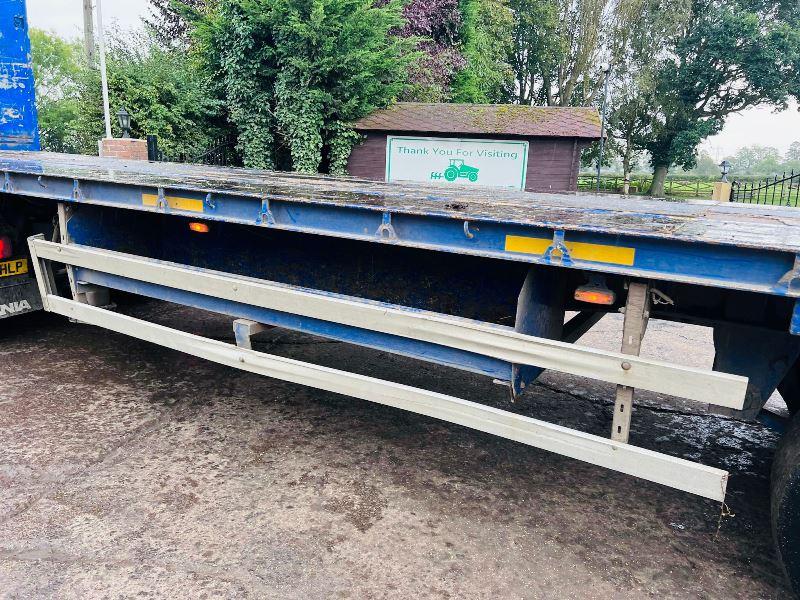 SDC 45 FOOT TRI-AXLE CONSTRUCTION SPEC FLAT BED TRAILER *IN TEST* VIDEO *