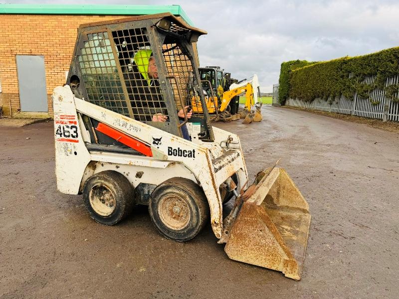 BOBCAT 463 WHEELED SKIDSTEER*C/W BUCKET*VIDEO*