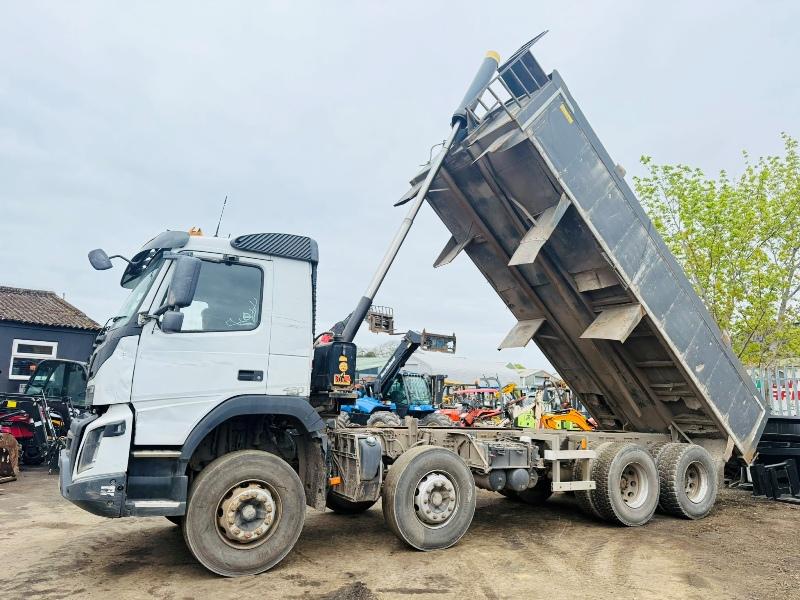 VOLVO FMX420 8X4 TIPPER LORRY*YEAR 2018*C/W EASY SHEET*VIDEO*