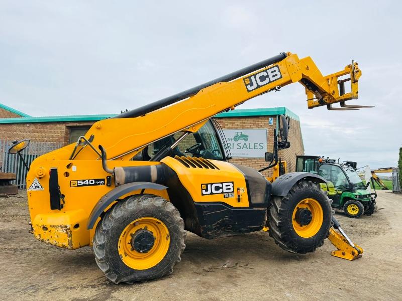 JCB 540-140 HI VIZ 4WD TELEHANDLER*C/W PALLET TINES*YEAR 2017*VIDEO*