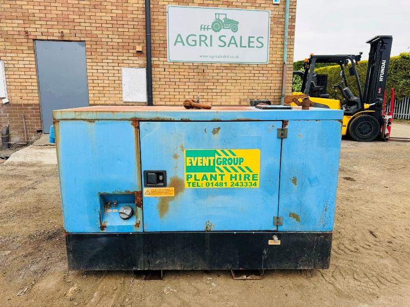 STEPHILL 25KVA STATIONARY GENERATOR*C/W KUBOTA ENGINE*YEAR 2012*VIDEO*