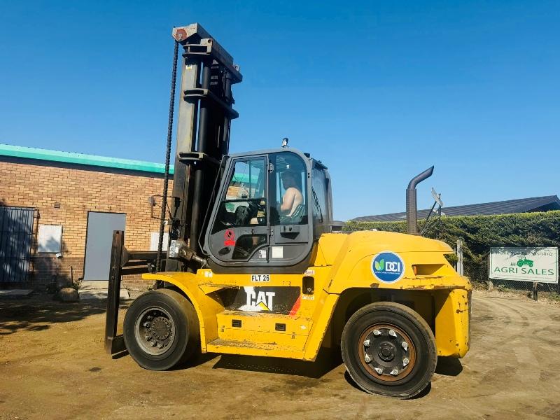CATERPILLAR DP135N MASTED FORKLIFT*VIDEO*